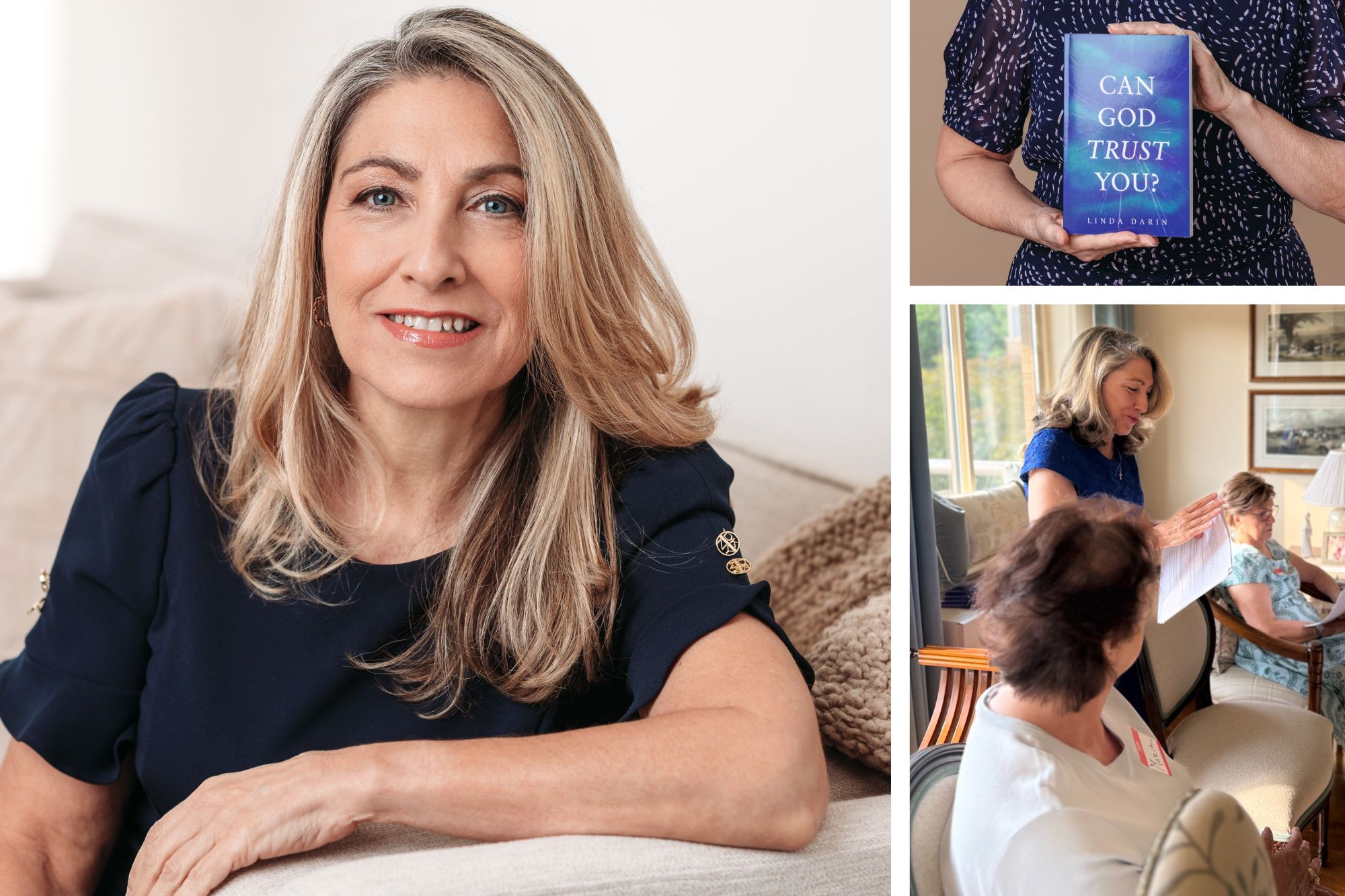 images of author, Linda Darin - author of Can God Trust You?